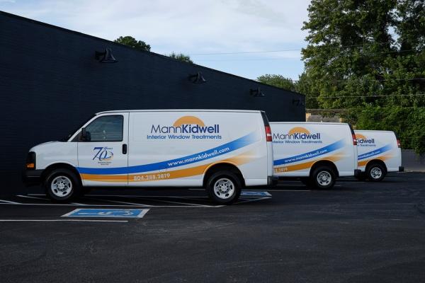 Mann Kidwell window treatment service vehicles